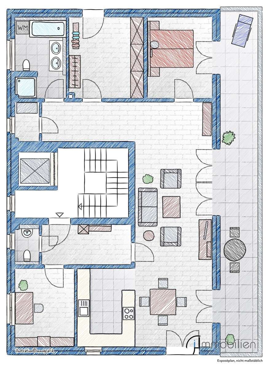Flair, Faszination, Exklusivität: Traumwohnung mit großer Terrasse! in Waldkraiburg