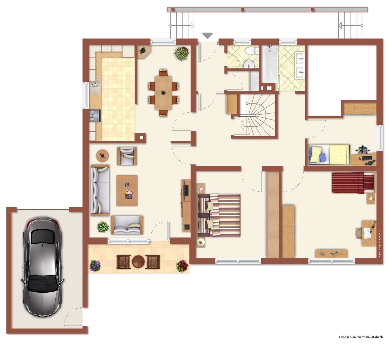 110 m² - Terrassenwohnung in Künzing - nur 195.000 EUR! in Künzing