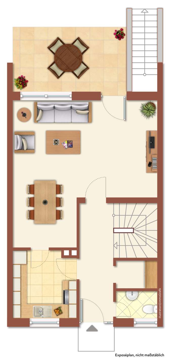 Geräumiges Reihenmittelhaus mit Garage und Garten - nur 298.000 EUR! in Pocking
